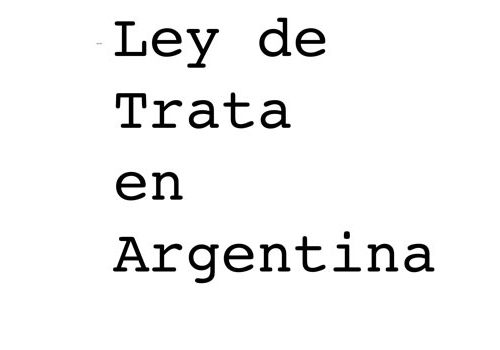 Ley de Trata